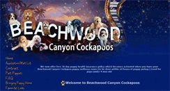 Desktop Screenshot of beachwoodcanyoncockapoos.com